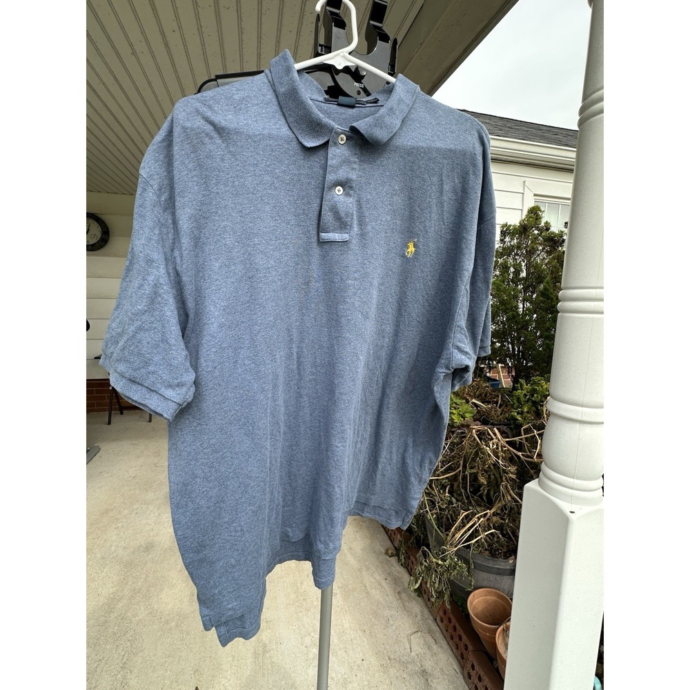 Men's Polo by Ralph Lauren Short Sleeves Exclusive decoration‎ size XXL - Blue